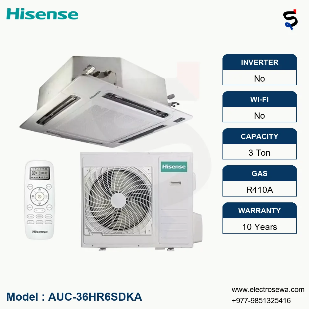 Hisense Cassette Air Conditioner 3 Ton